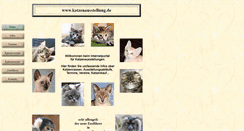 Desktop Screenshot of katzenausstellung.de